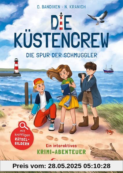 Die Küstencrew (Band 2) - Die Spur der Schmuggler: Interaktives Krimi-Abenteuer mit kniffligen Rätsel-Bildern - Spannender Mitmach-Krimi an der Nordsee für Kinder ab 9 Jahren