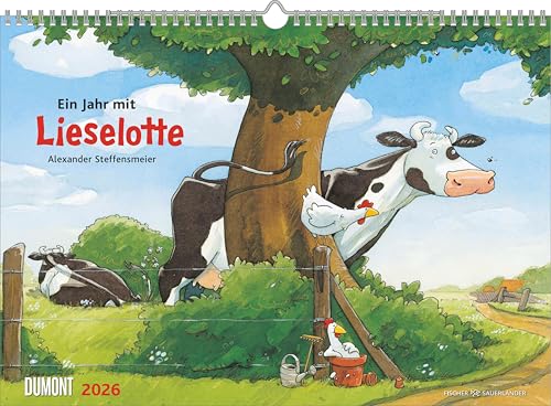 Die Kuh Lieselotte 2026 ‒ Erfunden und illustriert von Alexander Steffensmeier ‒ Wandkalender für Kinder ‒ Format 42 x 29,7 cm Die Kuh Lieselotte 2026 ‒ Erfunden und illustriert von Alexander Steffensmeier ‒ Wandkalender für Kinder ‒ Format 42 x 29,7 cm von DUMONT