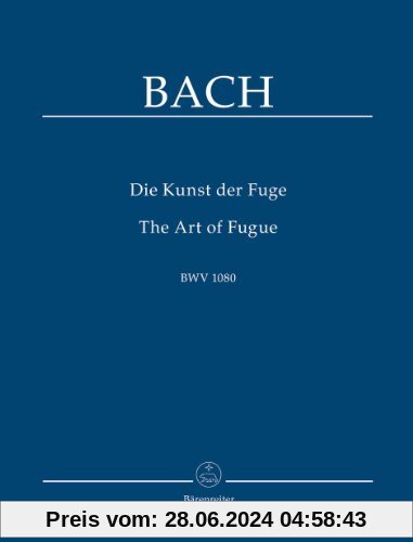 Die Kunst der Fuge BWV 1080. Studienpartitur