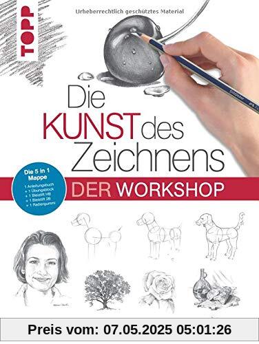 Die Kunst des Zeichnens - Der Workshop: 5 in 1 Mappe = 1 Anleitungsbuch + 1 Übungsblock + 1 Bleistift HB + 1 Bleistift 2B + 1 Radiergummi