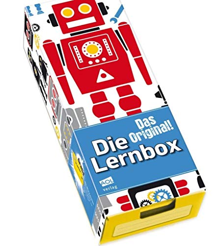 Die Lernbox (DIN A8) - Design: Roboter: Lernbox zum Selbstbefüllen, fertig montiert