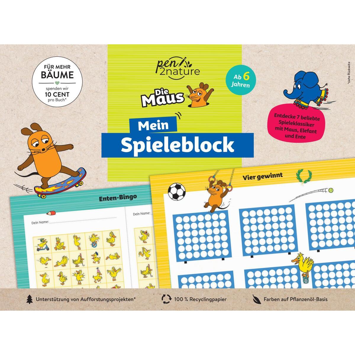 Die Maus - Mein Spieleblock Die Maus - Mein Spieleblock von Naumann & Göbel Verlagsg.