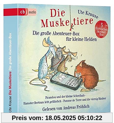 Die Muskeltiere - Die große Abenteuer-Box für kleine Helden: Picandou und der kleine Schreihals - Hamster Bertram lebt gefährlich - Pomme de Terre und die vierzig Räuber
