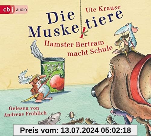 Die Muskeltiere - Hamster Bertram macht Schule: CD Standard Audio Format, Lesung. Ungekürzte Ausgabe (Die Muskeltiere-Reihe zum Selberlesen, Band 5)