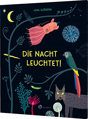 Die Nacht leuchtet!: Bilderbuch über die Phänomene der Nacht für Kinder ab 4 Jahren, Cover leuchtet im Dunkeln von Aladin