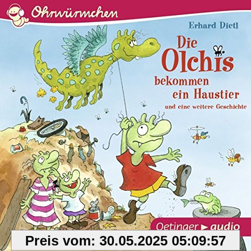 Die Olchis bekommen ein Haustier und eine weitere Geschichte (CD): Ungekürzte Lesungen, ca. 30 min.