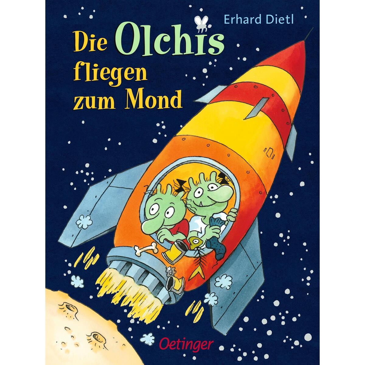 Die Olchis fliegen zum Mond von Oetinger