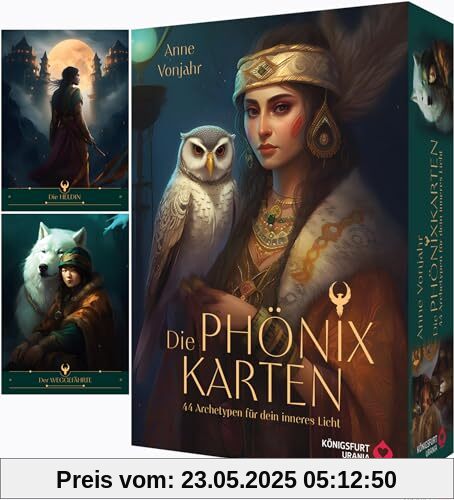 Die Phönix-Karten - 44 Archetypen für dein inneres Licht: 44 Archetypen-Karten und 192-seitiges Booklet