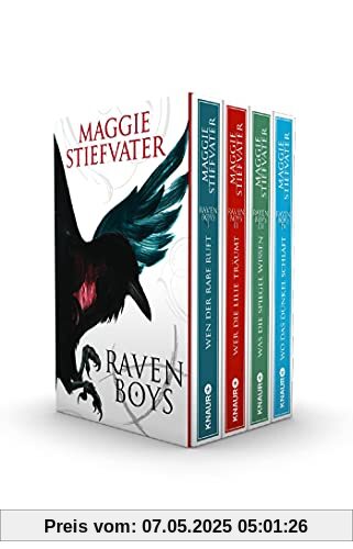 Die Raven-Boys-Reihe: Alle 4 Bände im Schuber: Wen der Rabe ruft / Wer die Lilie träumt / Was die Spiegel wissen / Wo das Dunkel schläft Die Raven-Boys-Reihe: Alle 4 Bände im Schuber: Wen der Rabe ruft / Wer die Lilie träumt / Was die Spiegel wissen / Wo das Dunkel schläft