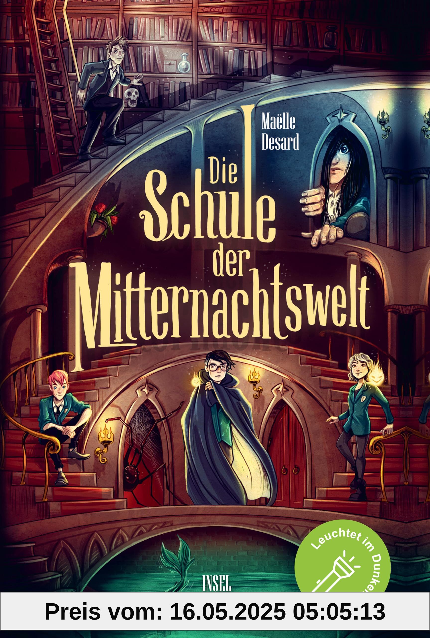 Die Schule der Mitternachtswelt 1: Der spektakuläre Auftakt einer neuen Fantasyreihe ab 10 Jahren | Cover leuchtet im Dunkeln