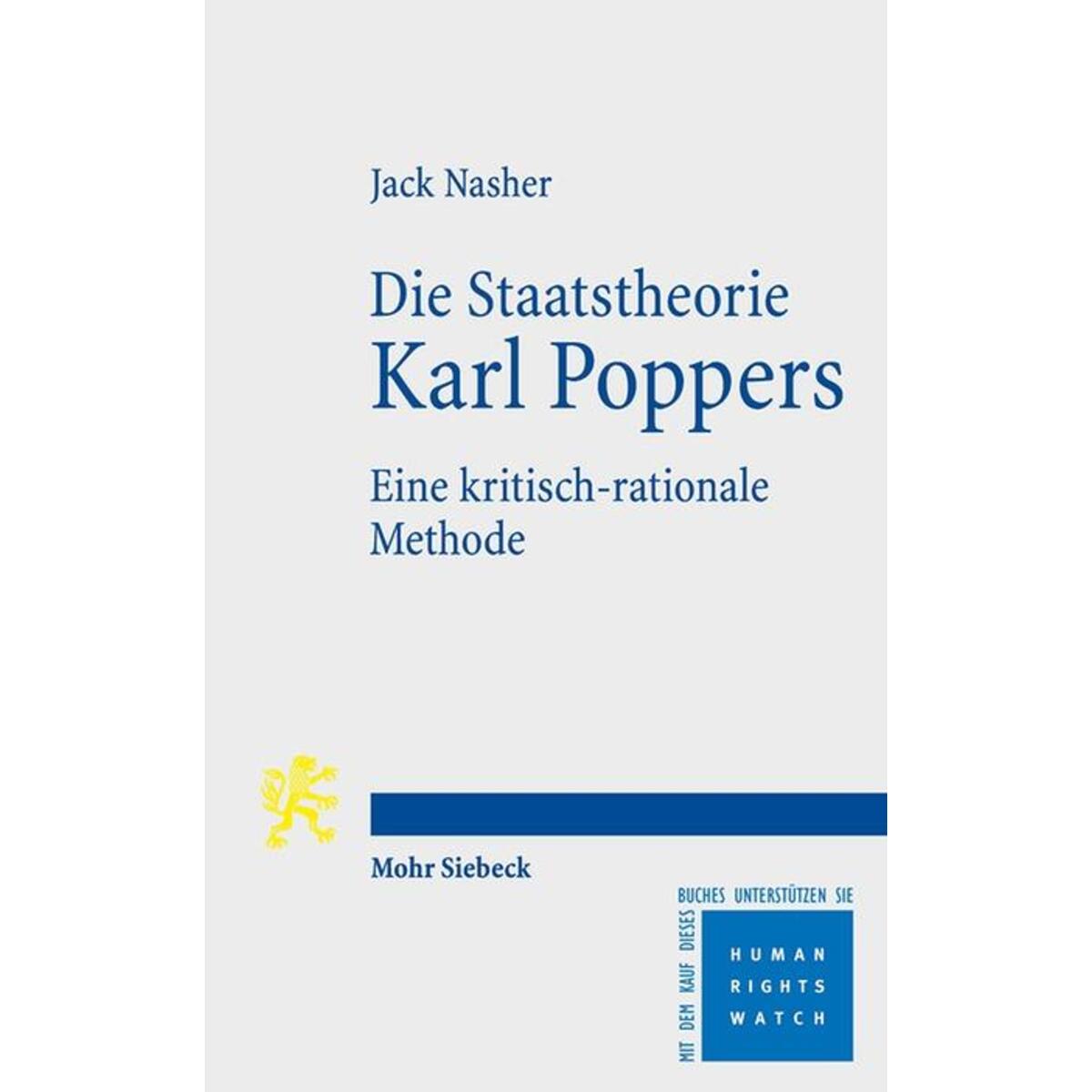Die Staatstheorie Karl Poppers von Mohr Siebeck GmbH & Co. K