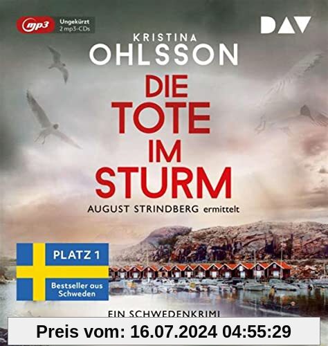 Die Tote im Sturm. August Strindberg ermittelt: Ungekürzte Lesung mit Uve Teschner (2 mp3-CDs) (August-Strindberg-Reihe)