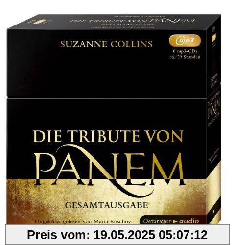 Die Tribute von Panem 1-3 Hörbuch-Gesamtausgabe (6 MP3 CD): Band 1-3, ungekürzte Lesungen, ca. 1746 Min.