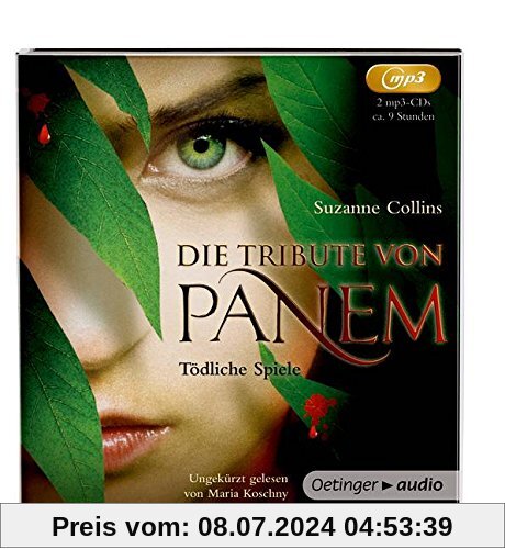 Die Tribute von Panem. Tödliche Spiele (2 MP3-CD): Band 1, ungekürzte Lesung, ca. 581 min.