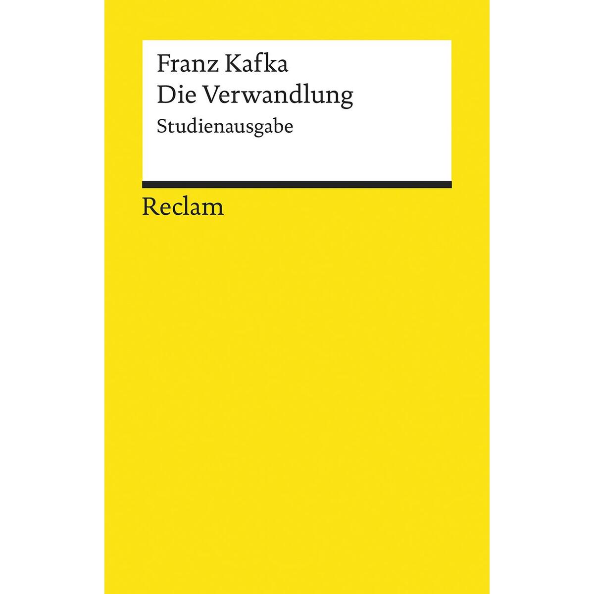 Die Verwandlung Die Verwandlung von Reclam Philipp Jun.