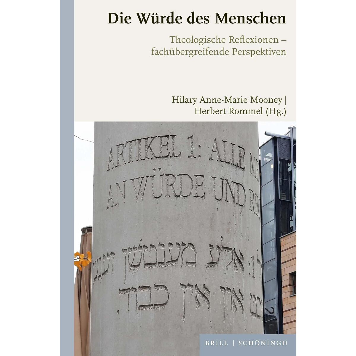 Die Würde des Menschen von Brill I  Schoeningh