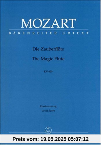 Die Zauberflöte (dt.). Klavierauszug