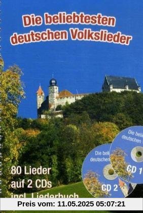 Die beliebtesten deutschen Volkslieder, m. 2 Audio-CDs Die beliebtesten deutschen Volkslieder, m. 2 Audio-CDs