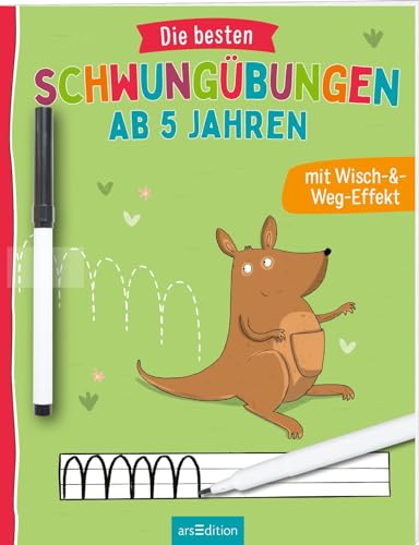 Die besten Schwungübungen ab 5 Jahren: Mit Wisch-&-Weg-Effekt! | Erste einfache Schreibübungen für Vorschulkinder von Ars Edition