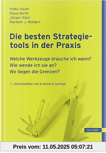 Die besten Strategietools in der Praxis: Welche Werkzeuge brauche ich wann? Wie wende ich sie an? Wo liegen die Grenzen?