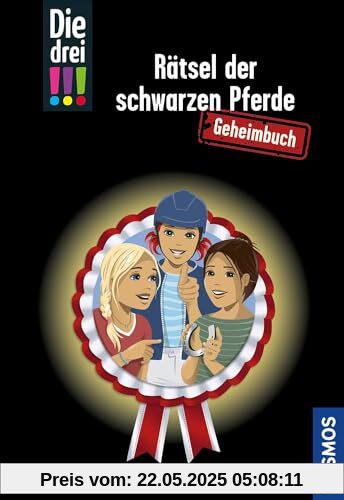 Die drei !!!, Rätsel der schwarzen Pferde: Geheimbuch mit Rätseln in den verschlossenen Seiten