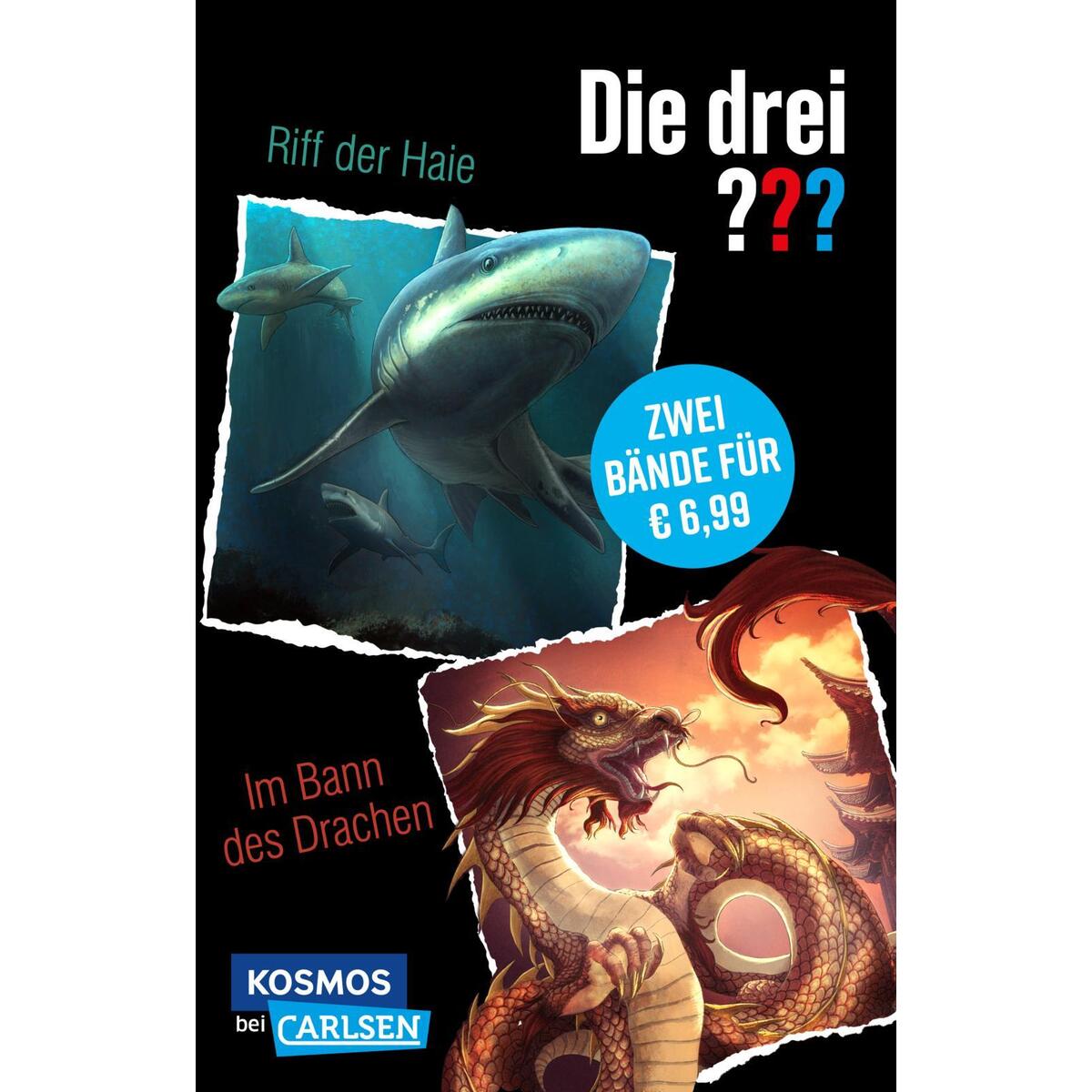 Die drei ???: Doppelband - Enthält die Bände: Die drei ??? und das Riff der Haie... Die drei ???: Doppelband - Enthält die Bände: Die drei ??? und das Riff der Haie... von Carlsen Verlag GmbH