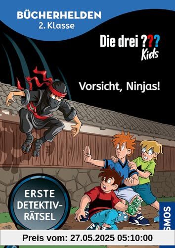 Die drei ??? Kids, Bücherhelden 2. Klasse, Vorsicht, Ninjas!: Erste Detektivrätsel, Erstleser Kinder ab 7 Jahre Die drei ??? Kids, Bücherhelden 2. Klasse, Vorsicht, Ninjas!: Erste Detektivrätsel, Erstleser Kinder ab 7 Jahre