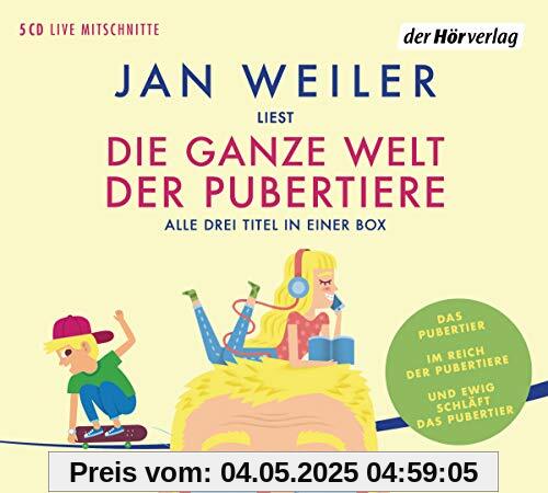 Die ganze Welt der Pubertiere. Drei Titel in einer Box: Das Pubertier. Im Reich der Pubertiere. Und ewig schläft das Pubertier