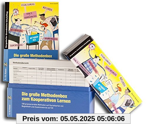 Die große Methodenbox zum Kooperativen Lernen: 100 praxiserprobte Methoden auf Karteikarten mit Begleitheft und Zusatzmaterial auf CD (5. bis 10. Klasse)