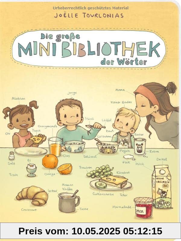Die große Mini-Bibliothek der Wörter - Essen und Trinken: Pappbilderbuch (Die große Mini-Bibliothek der Wörter)