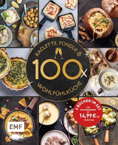 Die große Winter-Wohlfühlküche – 100 Rezepte: 4 Bücher im Set | Koch dich glücklich mit Raclette, Fondue, Soulfood und mehr Die große Winter-Wohlfühlküche – 100 Rezepte: 4 Bücher im Set | Koch dich glücklich mit Raclette, Fondue, Soulfood und mehr