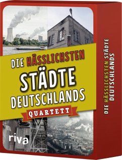 Die hässlichsten Städte Deutschlands - Quartett (Spiel) von riva Verlag