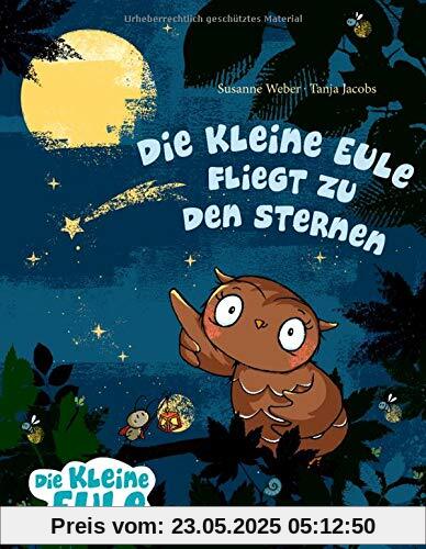 Die kleine Eule fliegt zu den Sternen