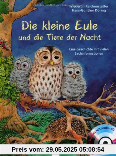 Die kleine Eule und die Tiere der Nacht: Eine Geschichte mit vielen Sachinformationen