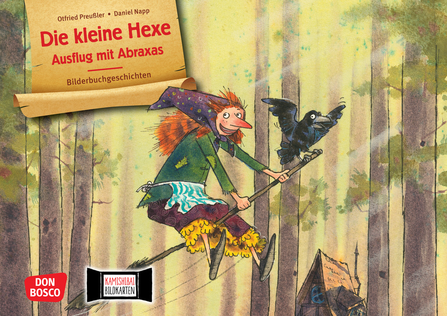 Die kleine Hexe: Ausflug mit Abraxas. Kamishibai Bildkartenset von Don Bosco Medien