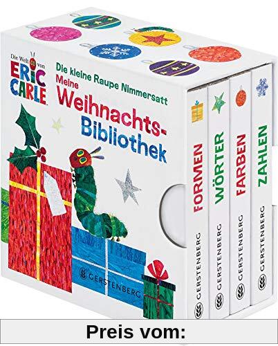 Die kleine Raupe Nimmersatt - Meine Weihnachsbibliothek: Farben - Formen - Wörter - Zahlen