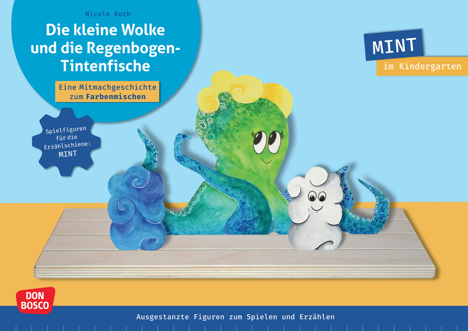 Die kleine Wolke und die Regenbogen-Tintenfische. Erzählschienen-Figurenset Die kleine Wolke und die Regenbogen-Tintenfische. Erzählschienen-Figurenset von Don Bosco Medien