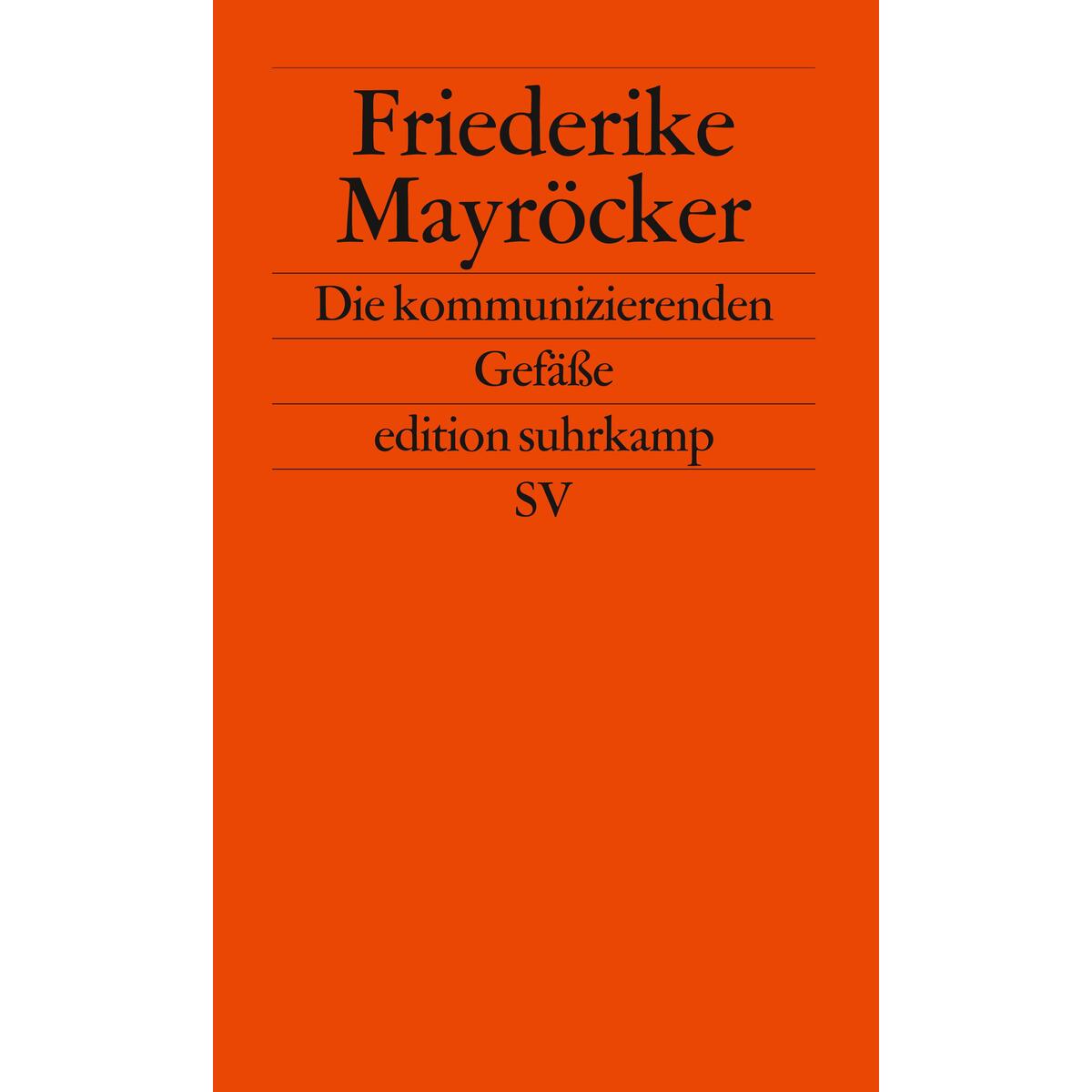 Die kommunizierenden Gefäße von Suhrkamp Verlag AG