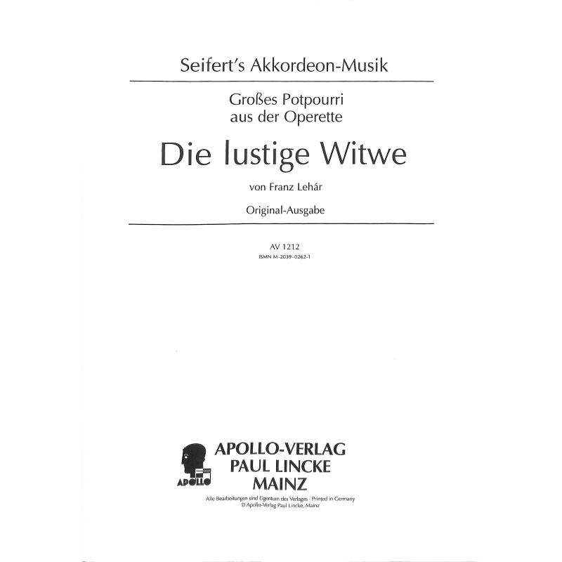 Die lustige Witwe - Potpourri