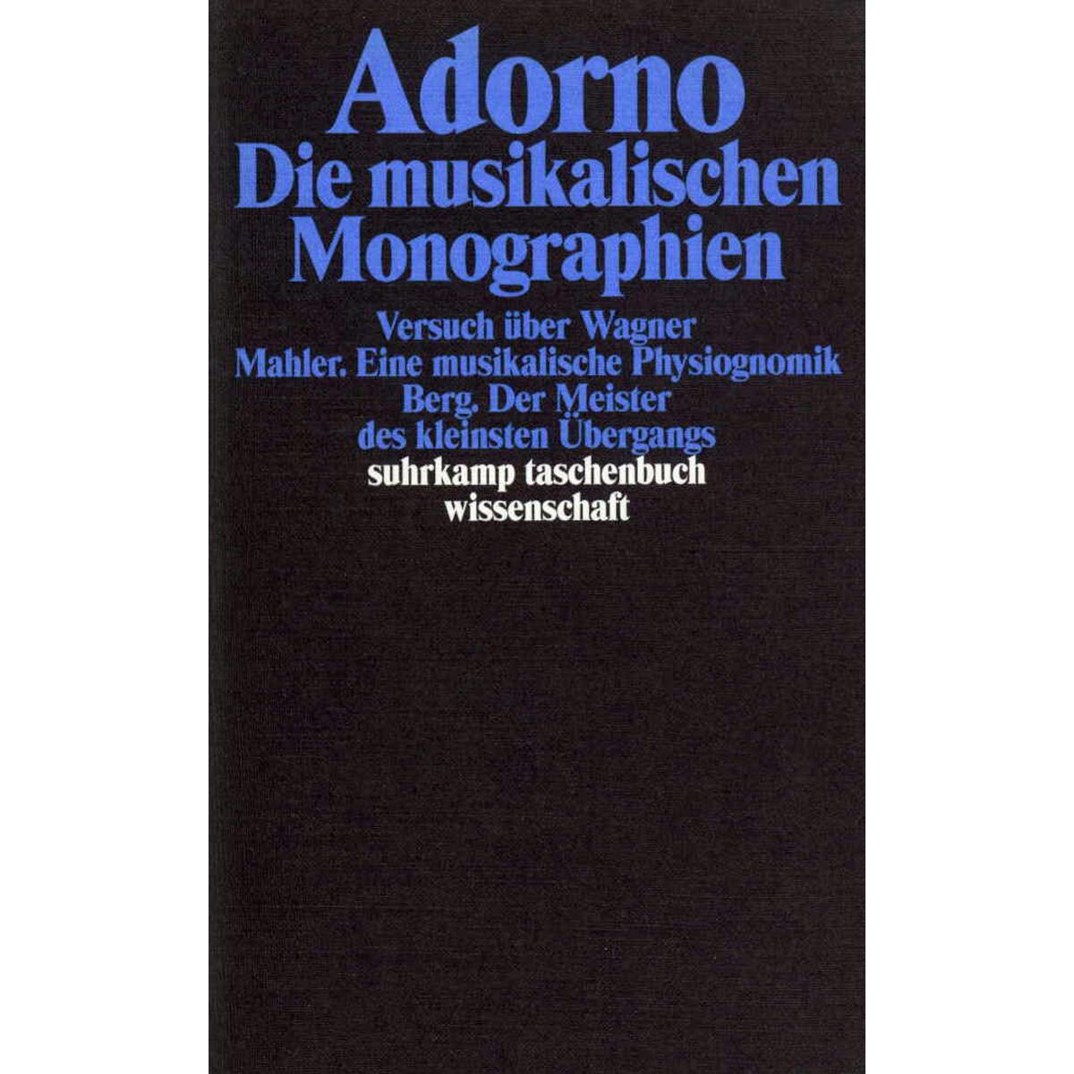 Die musikalischen Monographien Die musikalischen Monographien von Suhrkamp Verlag