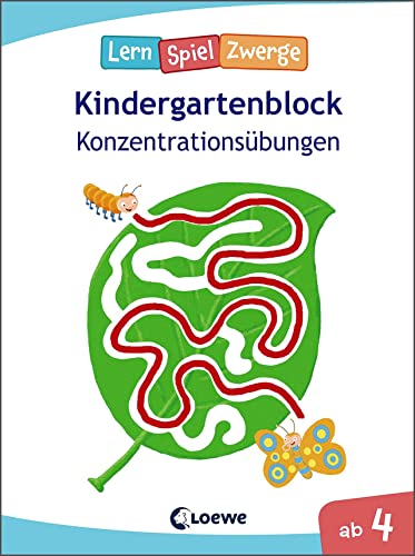 Die neuen LernSpielZwerge - Konzentrationsübungen: Kindergartenblock ab 4 Jahre - Lernspiele und Übungen für Kindergarten und Vorschule Die neuen LernSpielZwerge - Konzentrationsübungen: Kindergartenblock ab 4 Jahre - Lernspiele und Übungen für Kindergarten und Vorschule