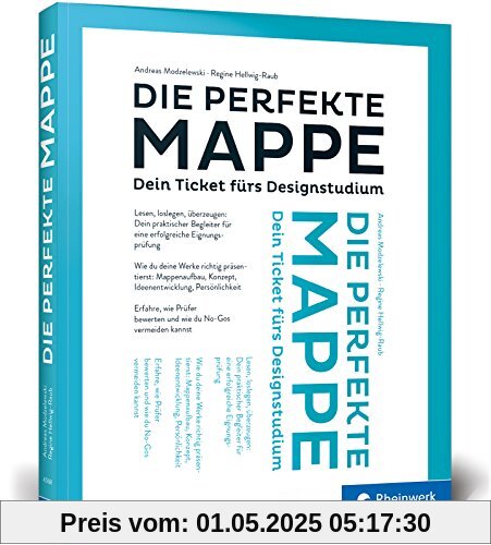 Die perfekte Mappe: Dein Ticket fürs Designstudium. Der Studiumswegweiser für den Fachbereich Design. Ausgestattet mit praktischer Tragegriffstanzung für unterwegs!