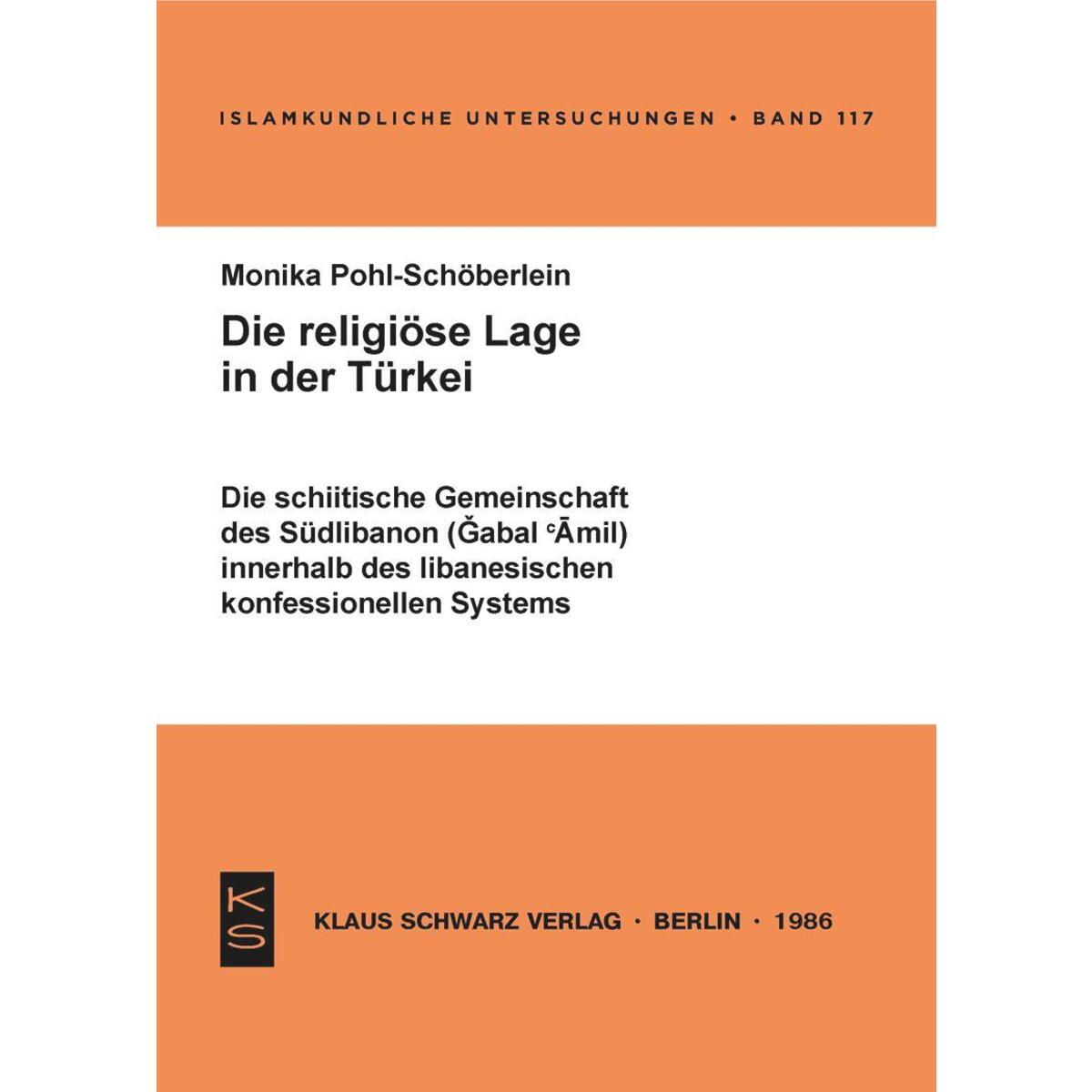 Die schiitische Gemeinschaft des Südlibanon (Gabal &#039;Amil) innerhalb des libanesi... von Klaus Schwarz Verlag