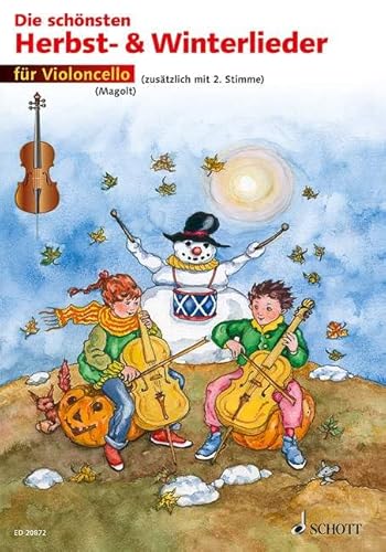 Die schönsten Herbst- und Winterlieder: Sankt Martin, Nikolauslieder und Weihnachtslieder. 1-2 Violoncelli. Spielpartitur. Die schönsten Herbst- und Winterlieder: Sankt Martin, Nikolauslieder und Weihnachtslieder. 1-2 Violoncelli. Spielpartitur.