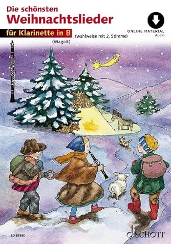Die schönsten Weihnachtslieder: sehr leicht bearbeitet. 1-2 Klarinetten. (Umrüster-Konsolidierung)