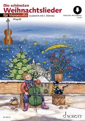 Die schönsten Weihnachtslieder: sehr leicht bearbeitet. 1-2 Violoncelli. (Umrüster-Konsolidierung)
