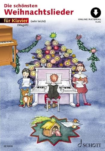 Die schönsten Weihnachtslieder: sehr leicht bearbeitet. Klavier. (Umrüster-Konsolidierung) von Schott Verlag