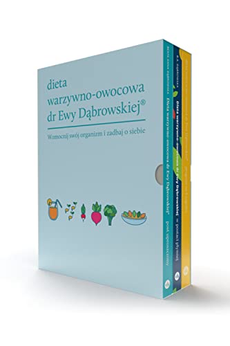 Dieta warzywno-owocowa dr Ewy Dąbrowskiej Komplet 3 książek: Program na 6 tygodni + Dieta w postaci płynnej + Post uproszczony