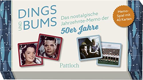 Dings und Bums: Das nostalgische Jahrzehnte-Memo der 50er-Jahre | Memo-Spiel mit 40 Karten in einer hochwertigen Box (Nostalgie-Memospiel)