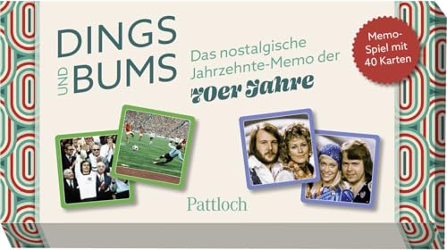 Dings und Bums: Das nostalgische Jahrzehnte-Memo der 70er-Jahre | Memo-Spiel mit 40 Karten in einer hochwertigen Box (Nostalgie-Memospiel) Dings und Bums: Das nostalgische Jahrzehnte-Memo der 70er-Jahre | Memo-Spiel mit 40 Karten in einer hochwertigen Box (Nostalgie-Memospiel)